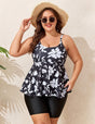 Women Plus Size Retro Print Tankini Swimsuit | PRUSES - PRUSES