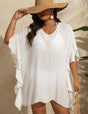 Women Plus Size Ruffled Beach Cover Up Dress | PRUSES - PRUSES