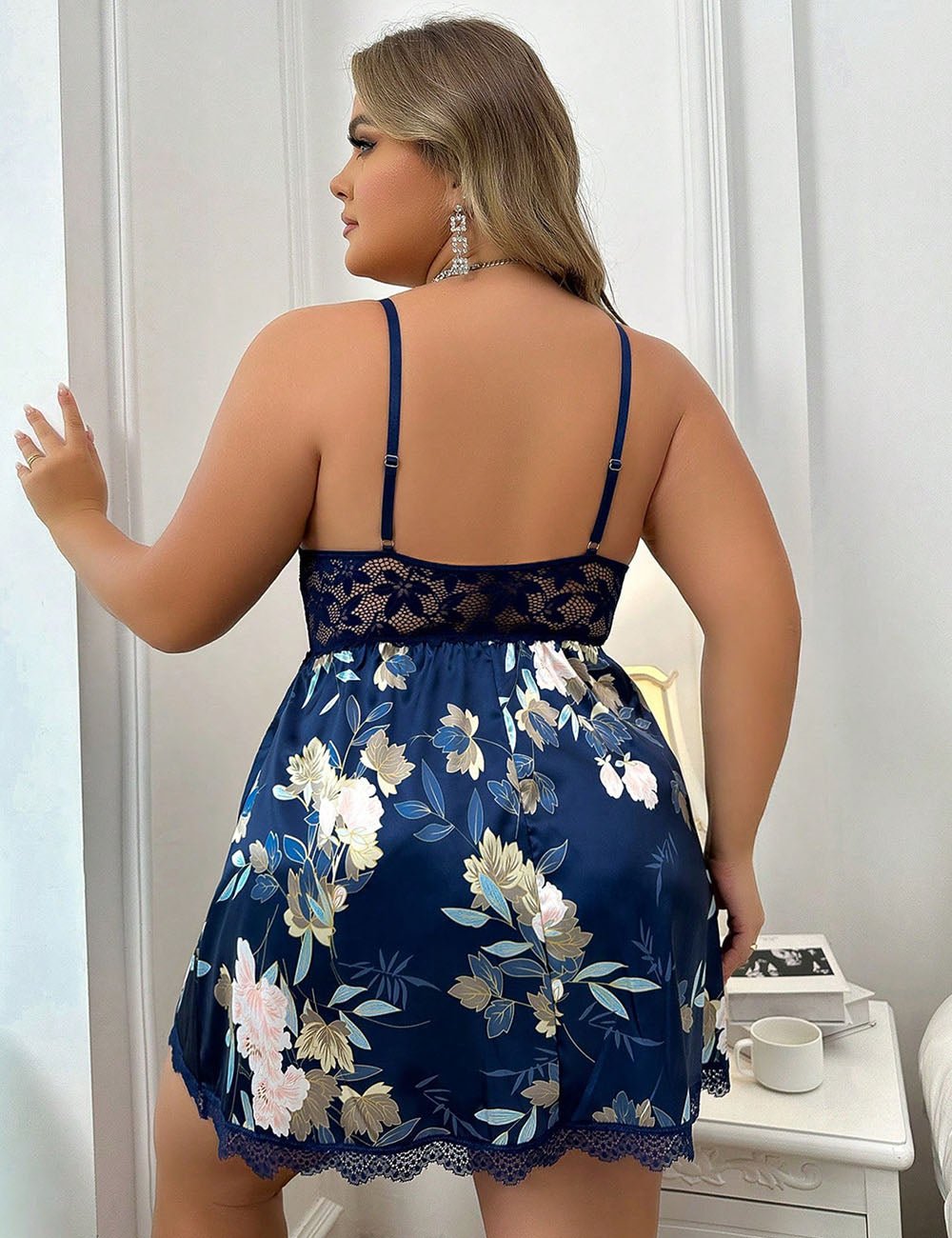 Women Plus Size Satin Babydoll Sleepwear | PRUSES - PRUSES