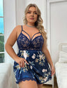 Women Plus Size Satin Babydoll Sleepwear | PRUSES - PRUSES