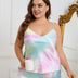 Women Plus Size Satin Tie - dye Pajamas | PRUSES - PRUSES
