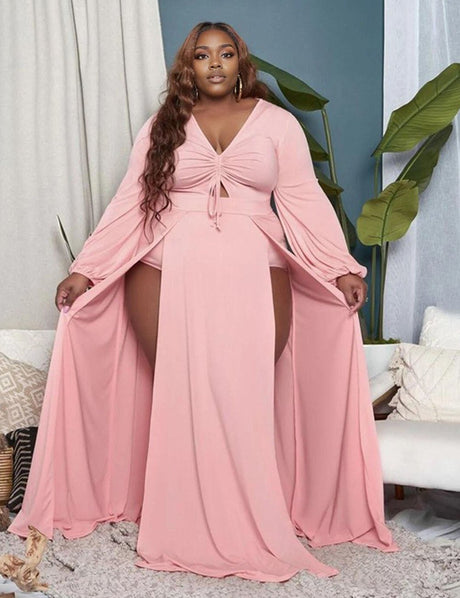 Women Plus Size Seductive Maxi Dress | PRUSES - PRUSES