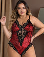 Women Plus Size Seductive Velvet Bodysuit | PRUSES - PRUSES