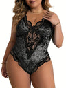 Women Plus Size Seductive Velvet Bodysuit | PRUSES - PRUSES