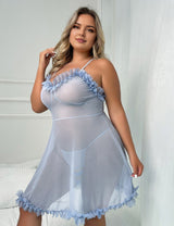 Women Plus Size See Through Sling Babydoll | PRUSES - PRUSES