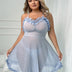 Women Plus Size See Through Sling Babydoll | PRUSES - PRUSES