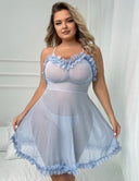 Women Plus Size See Through Sling Babydoll | PRUSES - PRUSES