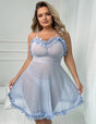 Women Plus Size See Through Sling Babydoll | PRUSES - PRUSES