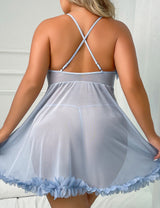 Women Plus Size See Through Sling Babydoll | PRUSES - PRUSES