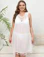 Women Plus Size See - Through Vest Dress Beach Cover - Up | PRUSES - PRUSES