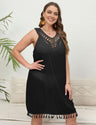 Women Plus Size See - Through Vest Dress Beach Cover - Up | PRUSES - PRUSES