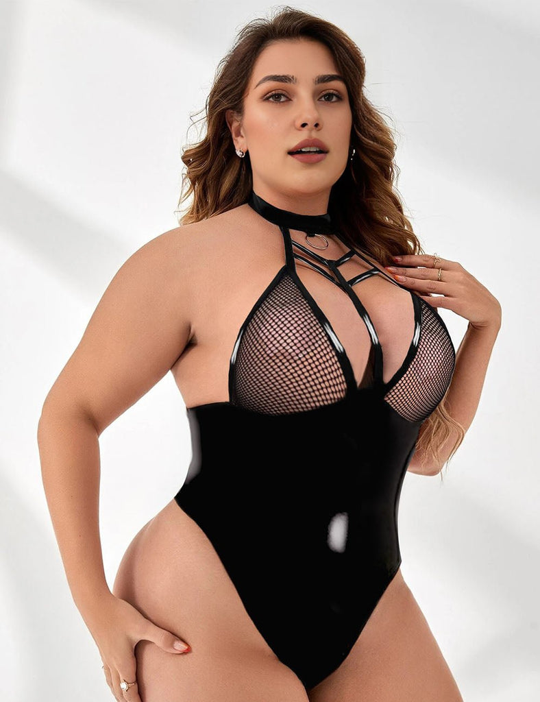 Women Plus Size Sexy Cut Out Erotic Bodysuit | PRUSES