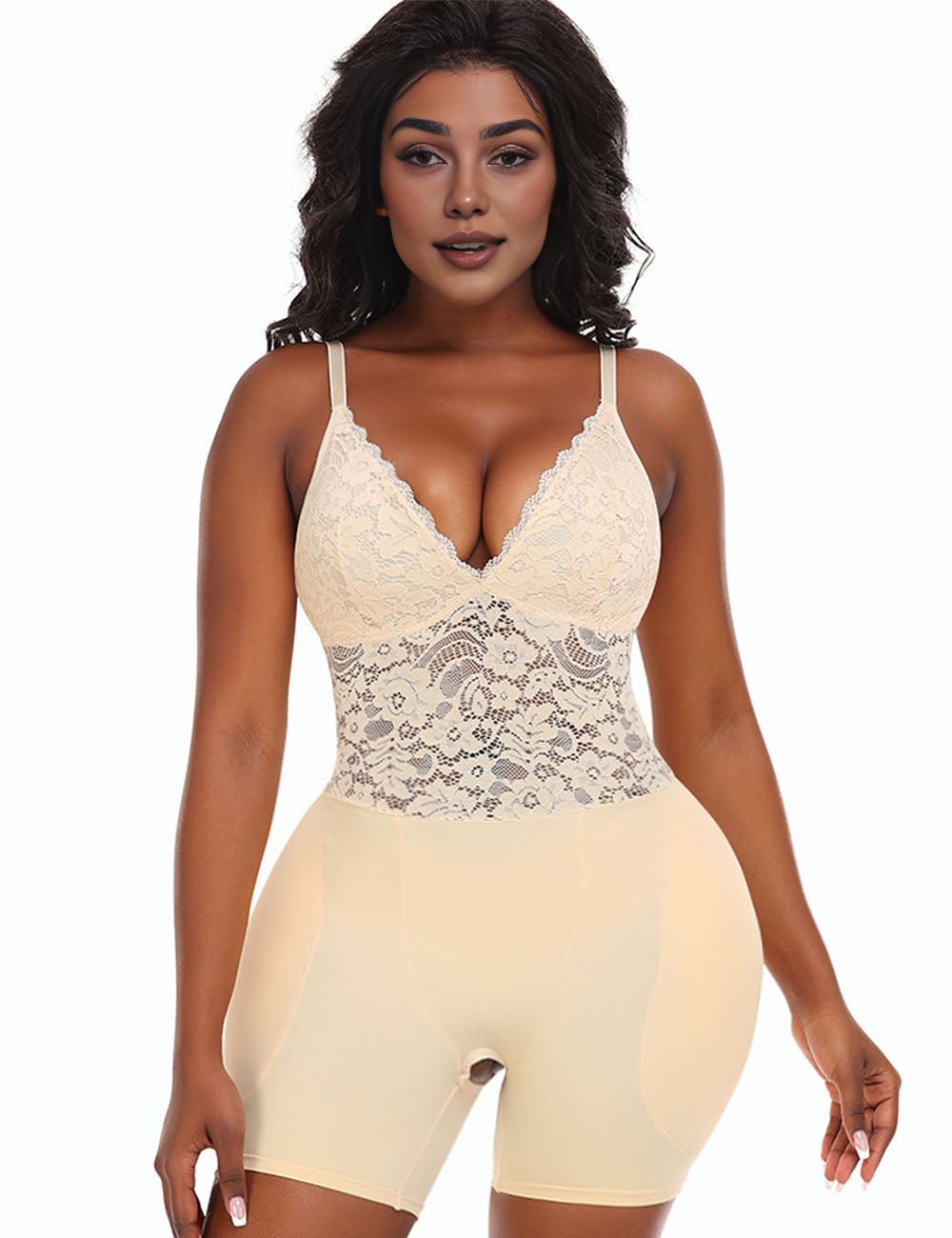 Women Plus Size Shapewear Bodysuit with Hip Pads | PRUSES - PRUSES