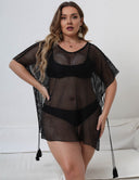 Women Plus Size Sheer Mesh Swimsuit Cover - ups | PRUSES - PRUSES