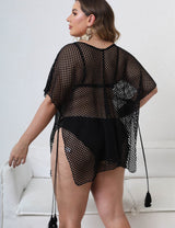 Women Plus Size Sheer Mesh Swimsuit Cover - ups | PRUSES - PRUSES