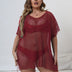 Women Plus Size Sheer Mesh Swimsuit Cover - ups | PRUSES - PRUSES