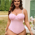 Women Plus Size Shell Molded Cup One - Piece Swimsuit - PRUSES