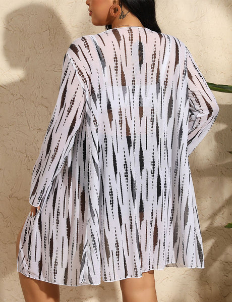 Women Plus Size Striped Gathered Bikini 3 Piece Set - PRUSES