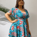 Women Plus Size Swimsuit Dress Two Piece Suit - PRUSES