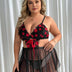 Women Plus Size Three - Point Lace Embroidery Lingerie - PRUSES