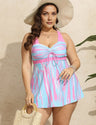 Women Plus Size Tie Front Two Piece Swimsuits | PRUSES - PRUSES