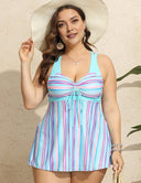 Women Plus Size Tie Front Two Piece Swimsuits | PRUSES - PRUSES