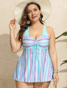 Women Plus Size Tie Front Two Piece Swimsuits | PRUSES - PRUSES