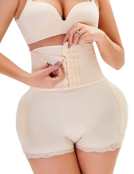 Women Plus Size Tummy Control Butt Lifter Shapewear Shorts - PRUSES