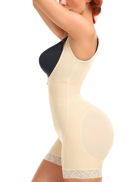 Women Plus Size Tummy Control Shapewear with Zipper - PRUSES