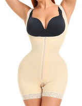 Women Plus Size Tummy Control Shapewear with Zipper - PRUSES