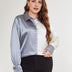 Women Plus Size Two - Tone Long Sleeve Shirt | PRUSES - PRUSES