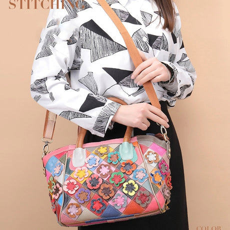 women_s_pink_flowers_leather_satchel_handbag_work_tote_bags_2