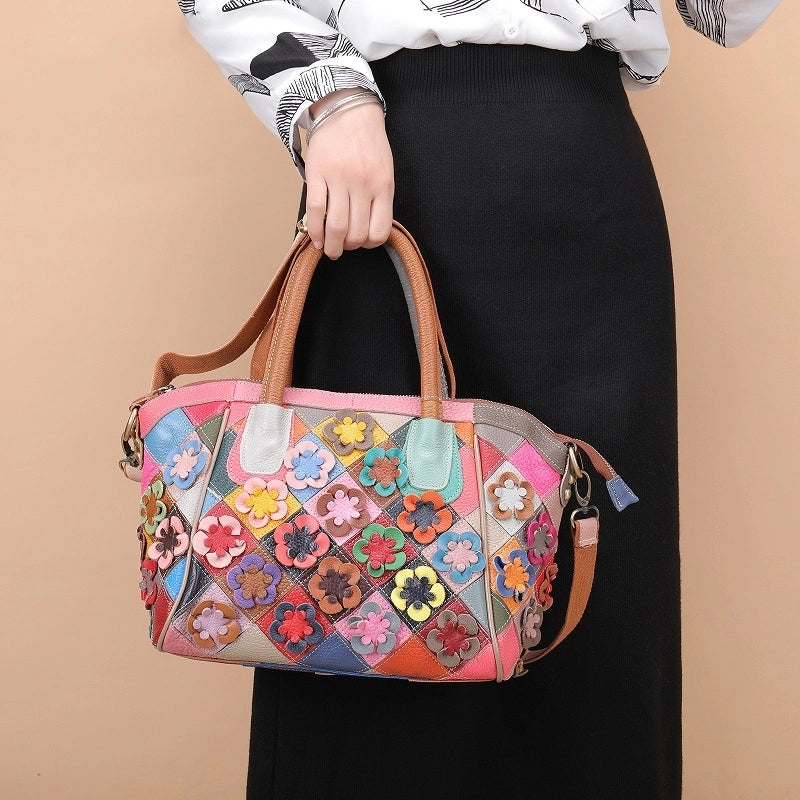 women_s_pink_flowers_leather_satchel_handbag_work_tote_bags_9