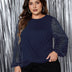 Womens Plus Size Tops Sequin Long Sleeve Blouse | PRUSES - PRUSES