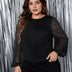 Womens Plus Size Tops Sequin Long Sleeve Blouse | PRUSES - PRUSES